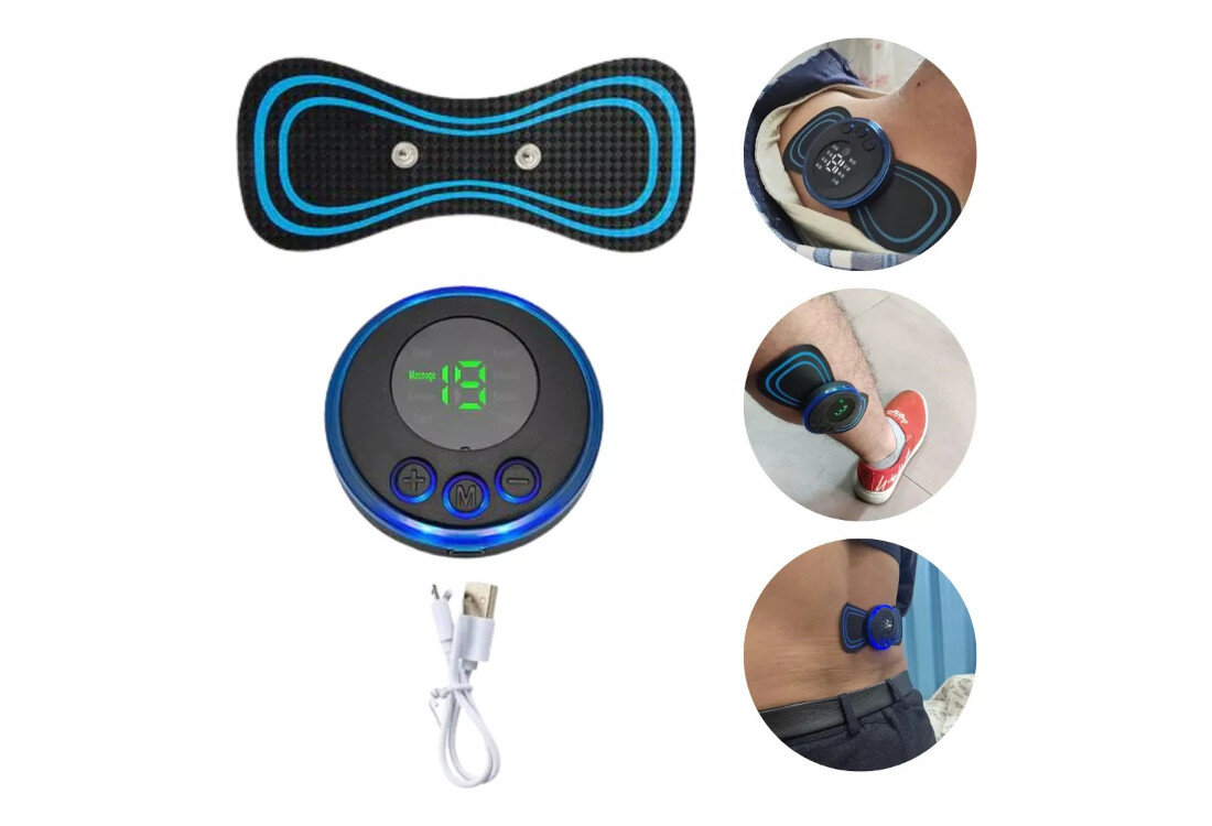 Masażer EXTRALINK Mini Massage Stick Intuicyjna obsługa Czytelny ekran cyfrowy proste przyciski „M” i „+/-”  program ustawienia relaks regeneracja