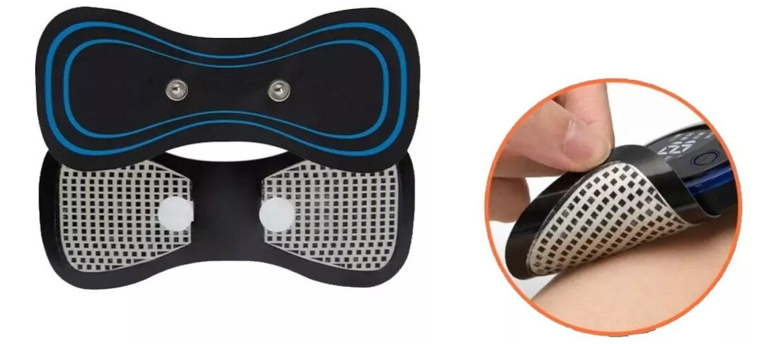 Masażer EXTRALINK Mini Massage Stick Trwałe i higieniczne nakładki do 60 razy  przepłukać je wodą przyczepność higiena Możliwość wymiany nakładek