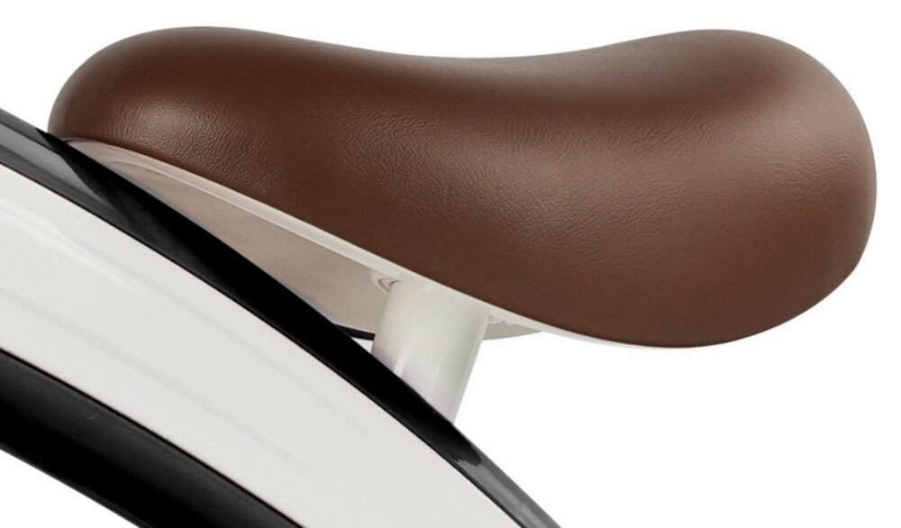 Rowerek biegowy QPLAY Cutey Retro Czarny wygodne siedzisko miekkie wyprofilowane dlugosc 20 cm odpowiednie podparcie