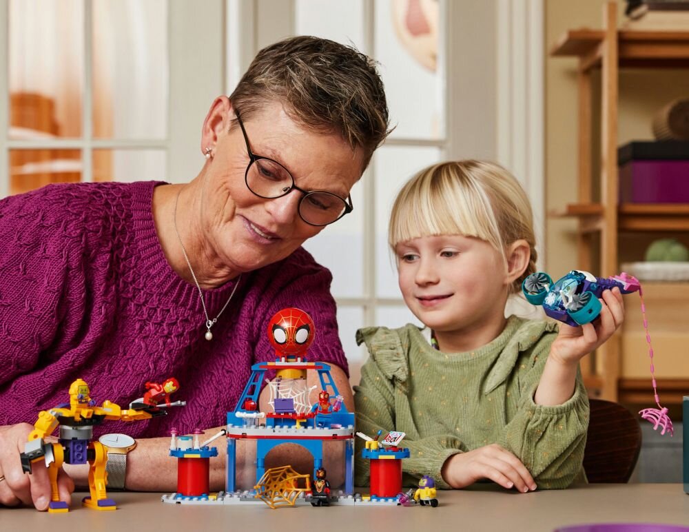 LEGO 10794 Spider-Man Marvel Siedziba główna Pajęczej Drużyny klocki elementy zabawa łączenie figurki akcesoria figurka zestaw