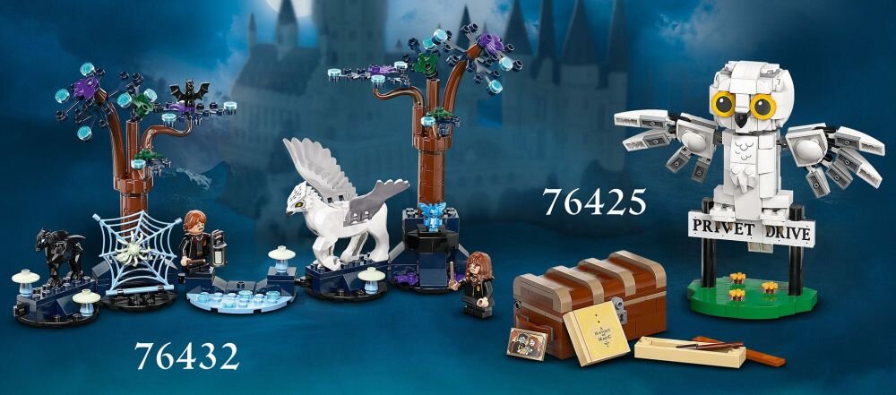 LEGO 76425 Harry Potter Hedwiga z wizytą na ul. Privet Drive 4 łączenie