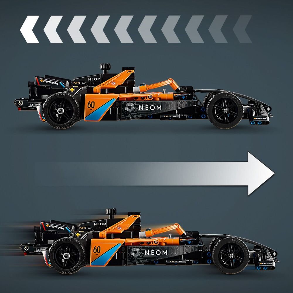 LEGO 42169 Technic NEOM McLaren Formula E Race Car klocki elementy zabawa łączenie figurki akcesoria figurka zestaw