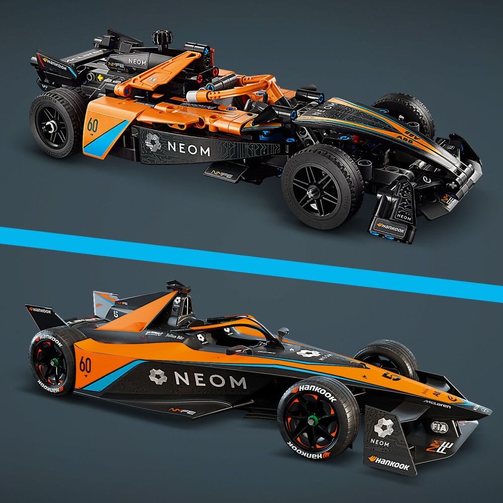 LEGO 42169 Technic NEOM McLaren Formula E Race Car klocki elementy zabawa łączenie figurki akcesoria figurka zestaw