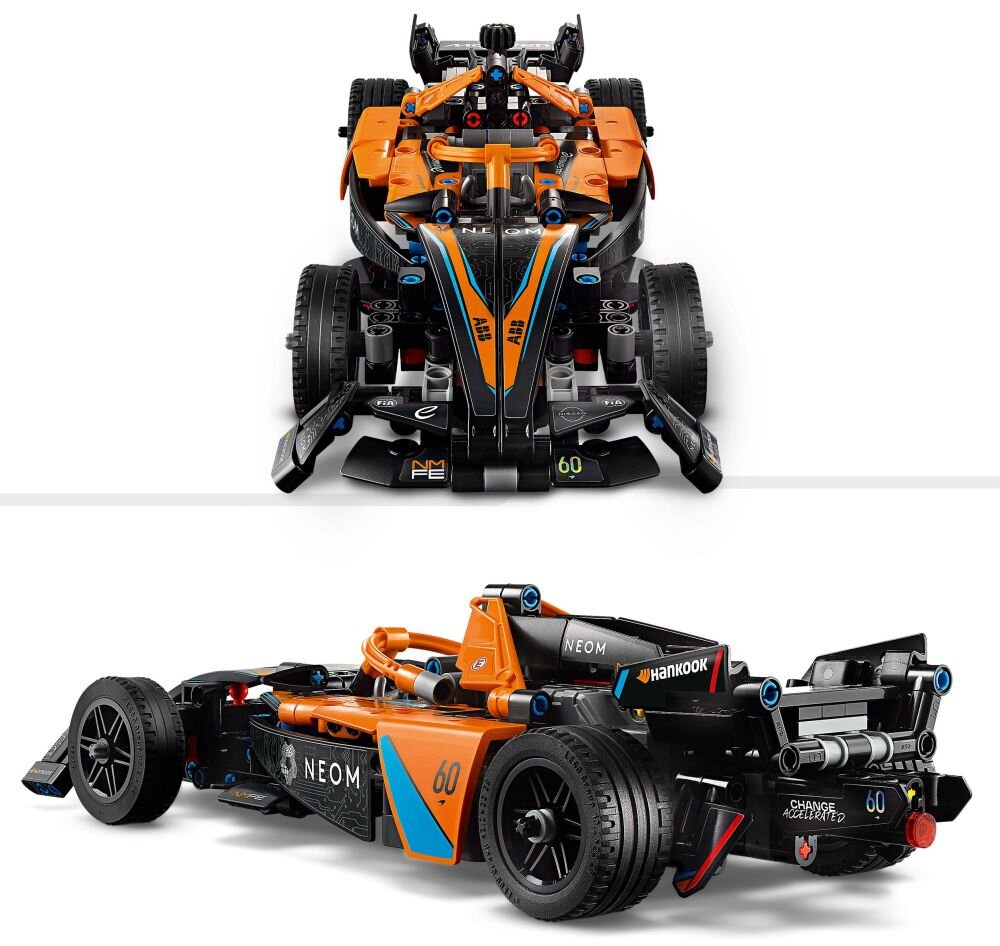 LEGO 42169 Technic NEOM McLaren Formula E Race Car klocki elementy zabawa łączenie figurki akcesoria figurka zestaw