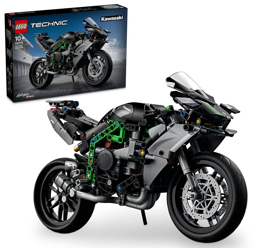 LEGO 42170 Technic Motocykl Kawasaki Ninja H2R klocki elementy zabawa łączenie figurki akcesoria figurka zestaw
