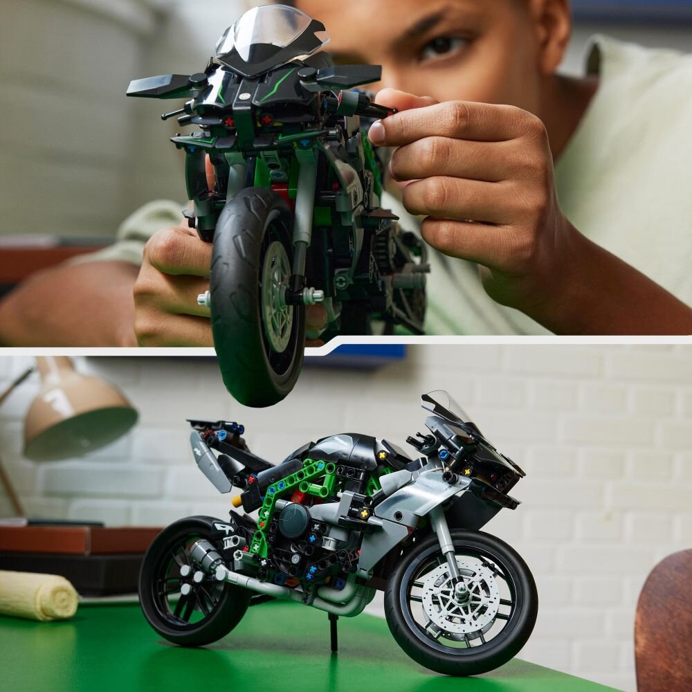 LEGO 42170 Technic Motocykl Kawasaki Ninja H2R klocki elementy zabawa łączenie figurki akcesoria figurka zestaw
