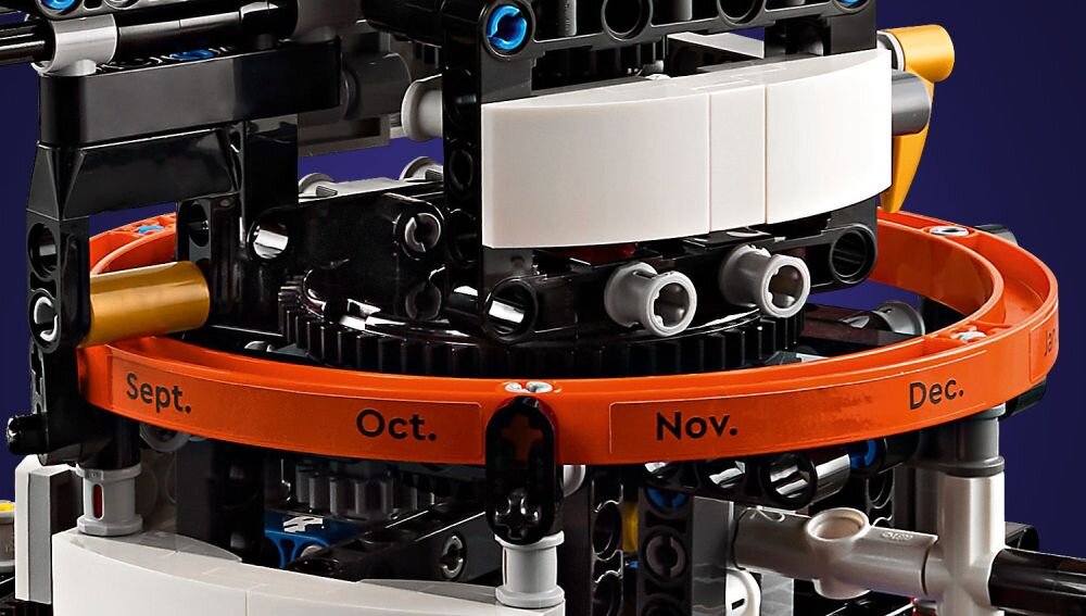 LEGO 42179 Technic Planeta Ziemia i Księżyc na orbicie klocki elementy zabawa łączenie figurki akcesoria figurka zestaw