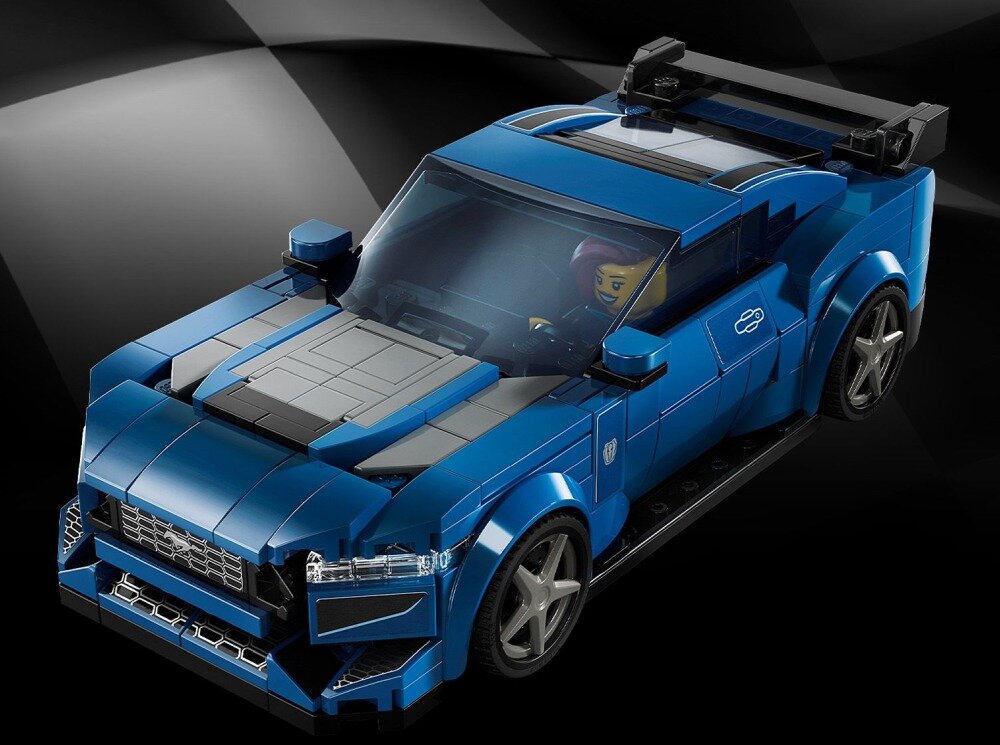 LEGO 76920 Speed Champions Sportowy Ford Mustang Dark Horse klocki elementy zabawa łączenie figurki akcesoria figurka zestaw