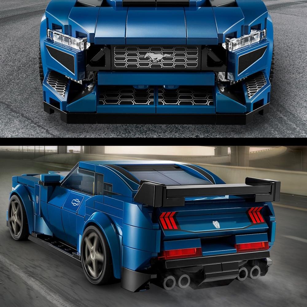 LEGO 76920 Speed Champions Sportowy Ford Mustang Dark Horse klocki elementy zabawa łączenie figurki akcesoria figurka zestaw