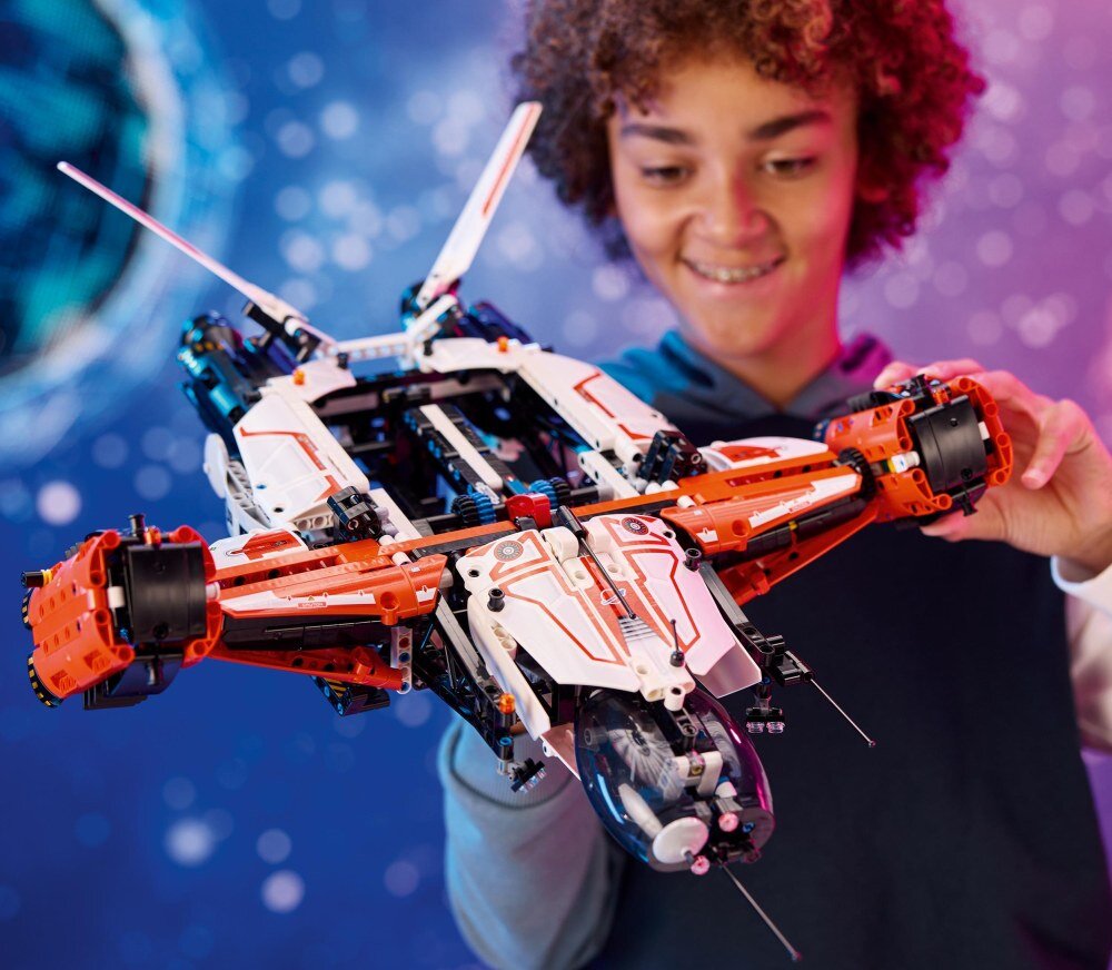 LEGO 42181 Technic Transportowy statek kosmiczny VTOL LT81 klocki elementy zabawa łączenie figurki akcesoria figurka zestaw