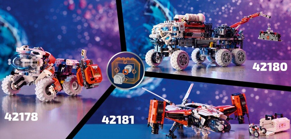 LEGO 42181 Technic Transportowy statek kosmiczny VTOL LT81 klocki elementy zabawa łączenie figurki akcesoria figurka zestaw