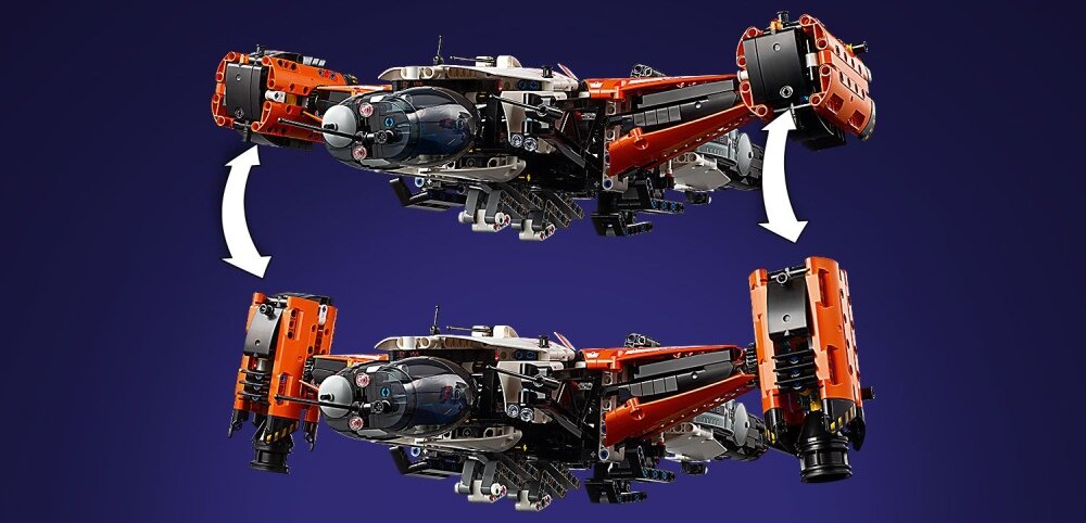 LEGO 42181 Technic Transportowy statek kosmiczny VTOL LT81 klocki elementy zabawa łączenie figurki akcesoria figurka zestaw