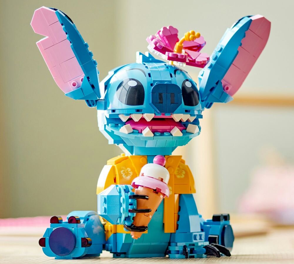 LEGO 43249 Disney Stitch klocki elementy zabawa łączenie figurki akcesoria figurka zestaw
