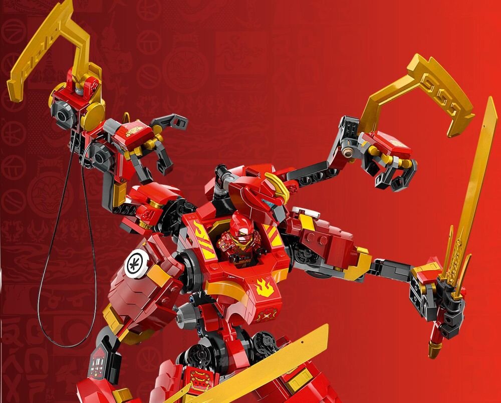 LEGO 71812 NINJAGO Wspinaczkowy mech ninja Kaia klocki elementy zabawa łączenie figurki akcesoria figurka zestaw