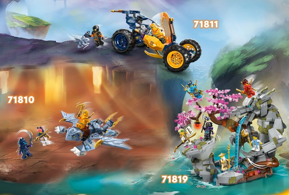 LEGO 71812 NINJAGO Wspinaczkowy mech ninja Kaia klocki elementy zabawa łączenie figurki akcesoria figurka zestaw