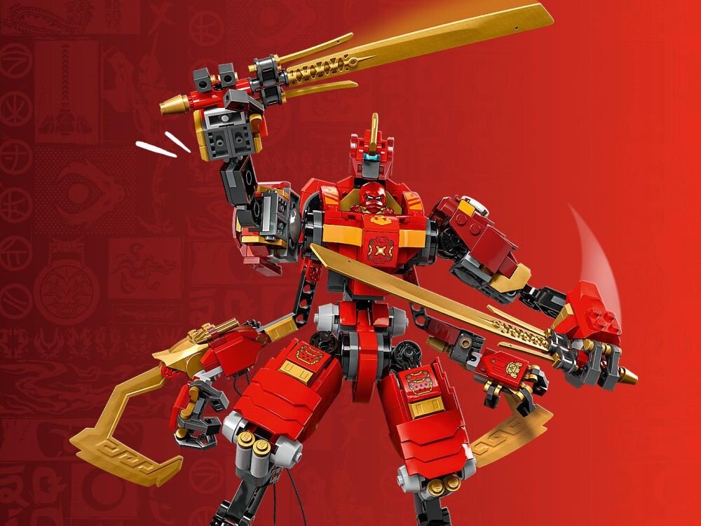 LEGO 71812 NINJAGO Wspinaczkowy mech ninja Kaia klocki elementy zabawa łączenie figurki akcesoria figurka zestaw