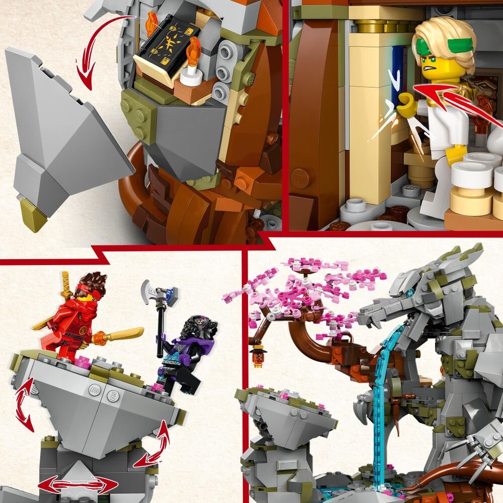 LEGO 71819 NINJAGO Świątynia Smoczego Kamienia elementy