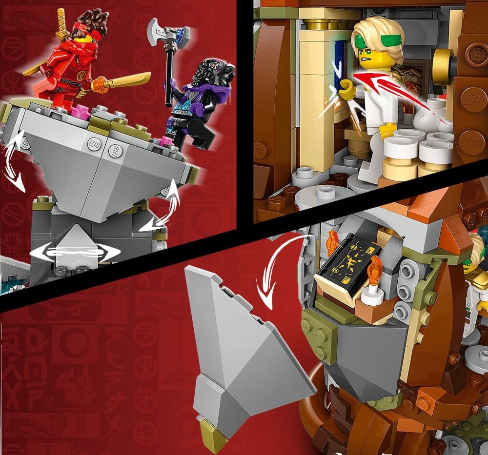LEGO 71819 NINJAGO Świątynia Smoczego Kamienia zabawa