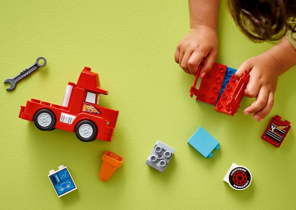 LEGO 10417 DUPLO Disney Maniek na wyścigu klocki elementy zabawa łączenie figurki akcesoria figurka zestaw