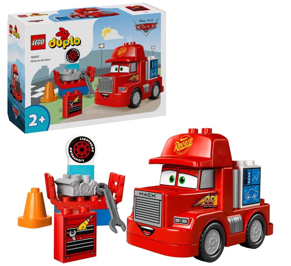 LEGO 10417 DUPLO Disney Maniek na wyścigu klocki elementy zabawa łączenie figurki akcesoria figurka zestaw