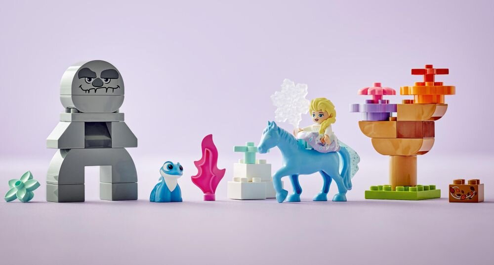 LEGO 10418 DUPLO Disney Elza i Bruni w Zaczarowanym Lesie klocki elementy zabawa łączenie figurki akcesoria figurka zestaw