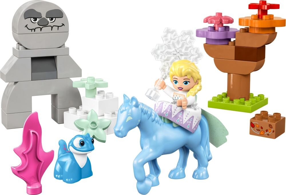LEGO 10418 DUPLO Disney Elza i Bruni w Zaczarowanym Lesie klocki elementy zabawa łączenie figurki akcesoria figurka zestaw