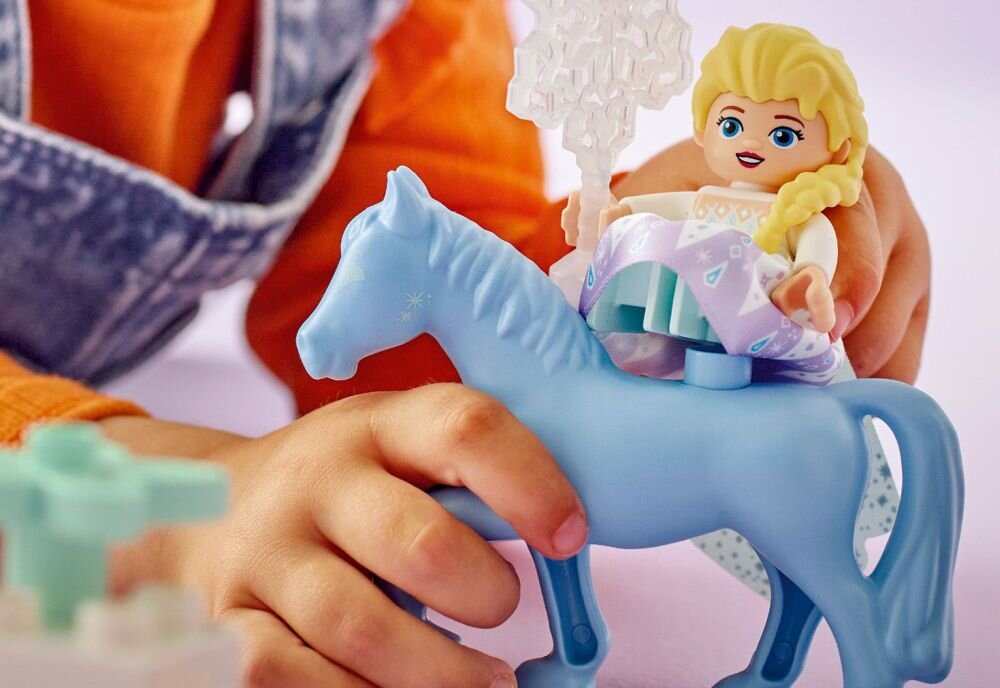 LEGO 10418 DUPLO Disney Elza i Bruni w Zaczarowanym Lesie klocki elementy zabawa łączenie figurki akcesoria figurka zestaw