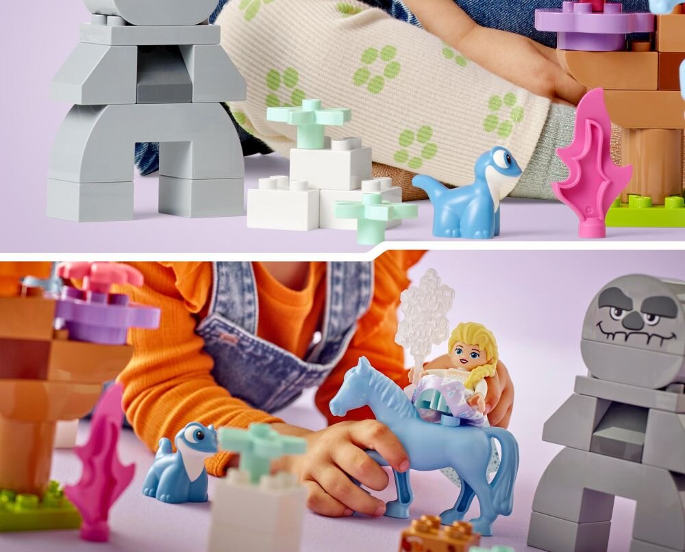 LEGO 10418 DUPLO Disney Elza i Bruni w Zaczarowanym Lesie klocki elementy zabawa łączenie figurki akcesoria figurka zestaw
