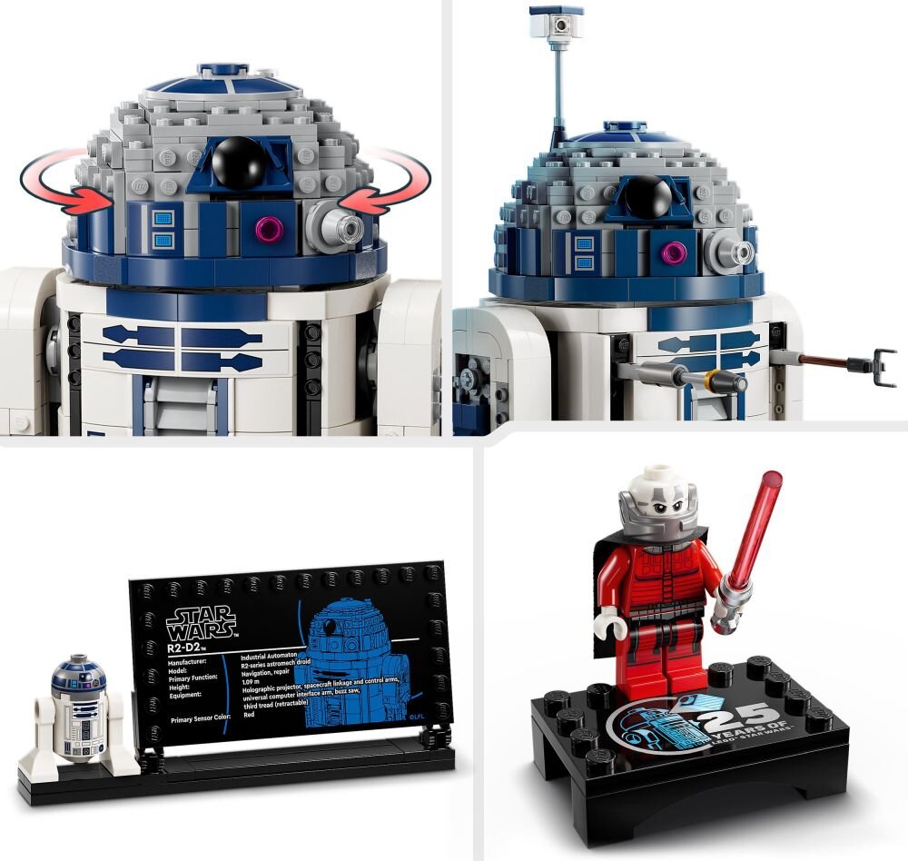 LEGO 75379 Star Wars R2-D2 klocki elementy zabawa łączenie figurki akcesoria figurka zestaw