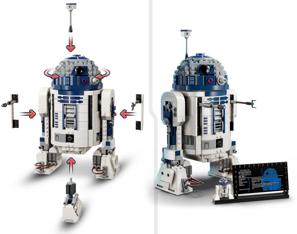 LEGO 75379 Star Wars R2-D2 klocki elementy zabawa łączenie figurki akcesoria figurka zestaw