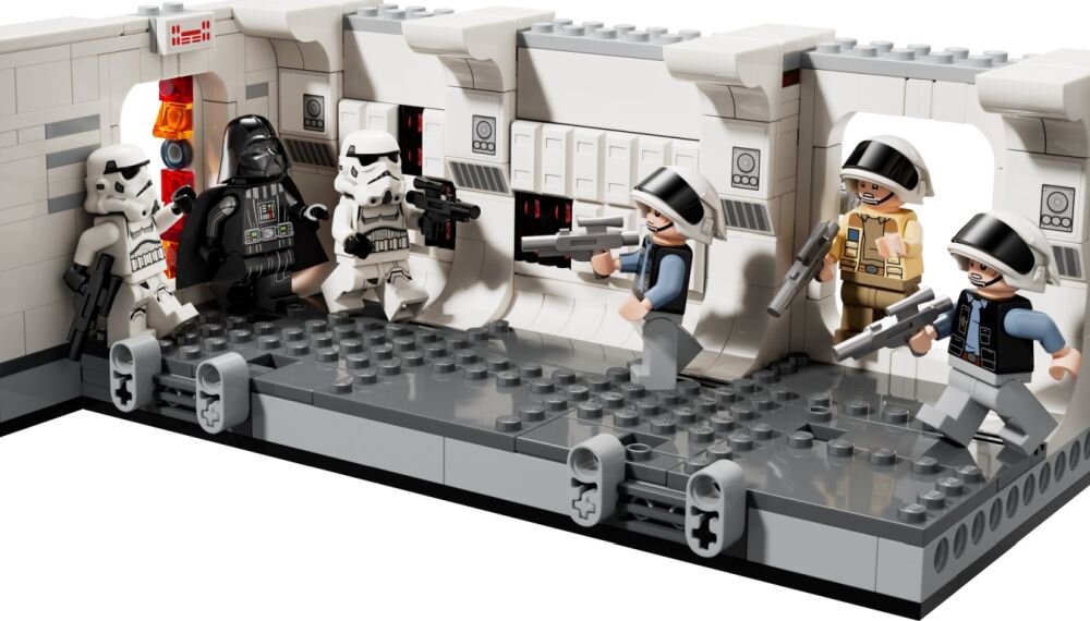 LEGO 75387 Star Wars Wejście na pokład statku kosmicznego Tantive IV klocki elementy zabawa łączenie figurki akcesoria figurka zestaw