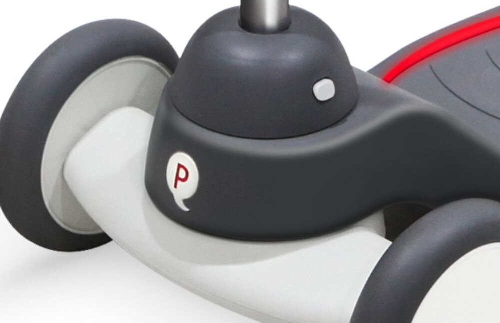 Hulajnoga dla dzieci QPLAY Mika Czerwony lekka 3,7 kg z opakowaniem nie zajmuje duzo miejsca wyjmowana kierownica przycisk