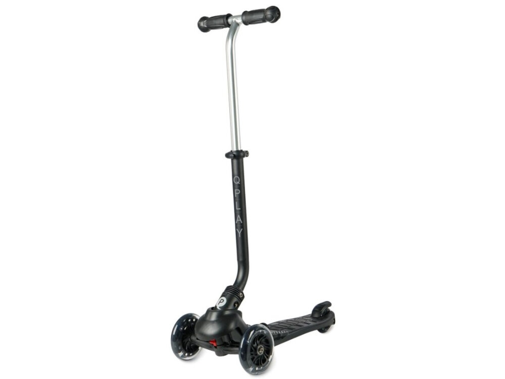 Hulajnoga dla dzieci QPLAY Sema Pro 3w1 Czarny wytrzymała stabilna konstrukcja z wysokiej jakości aluminium waga 5 kg z opakowaniem prowadnik dla rodzica regulowana wysokość 3-stopniowa