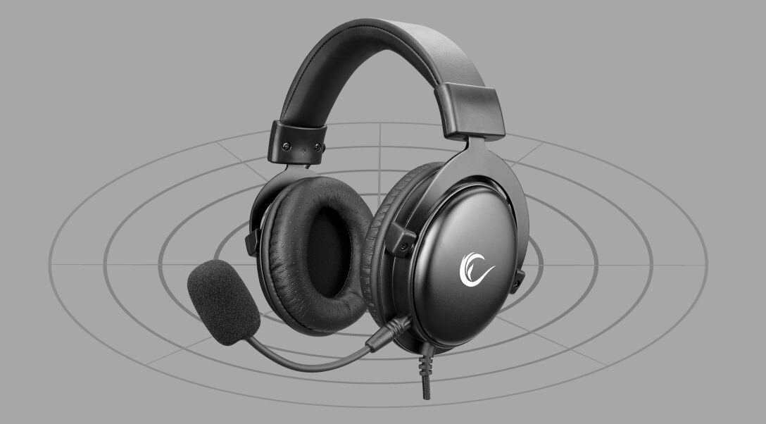 Słuchawki RAMPAGE Drop R36 przetwornik o średnicy 50 mm