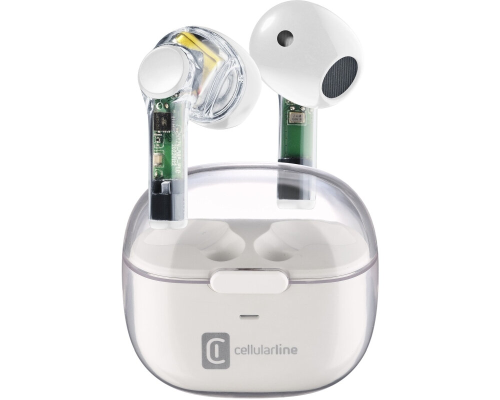Słuchawki douszne CELLULARLINE Fine design kapsułowy doskonały komfort optymalne doświadczenie wysoka jakość dźwięku ergonomiczny design