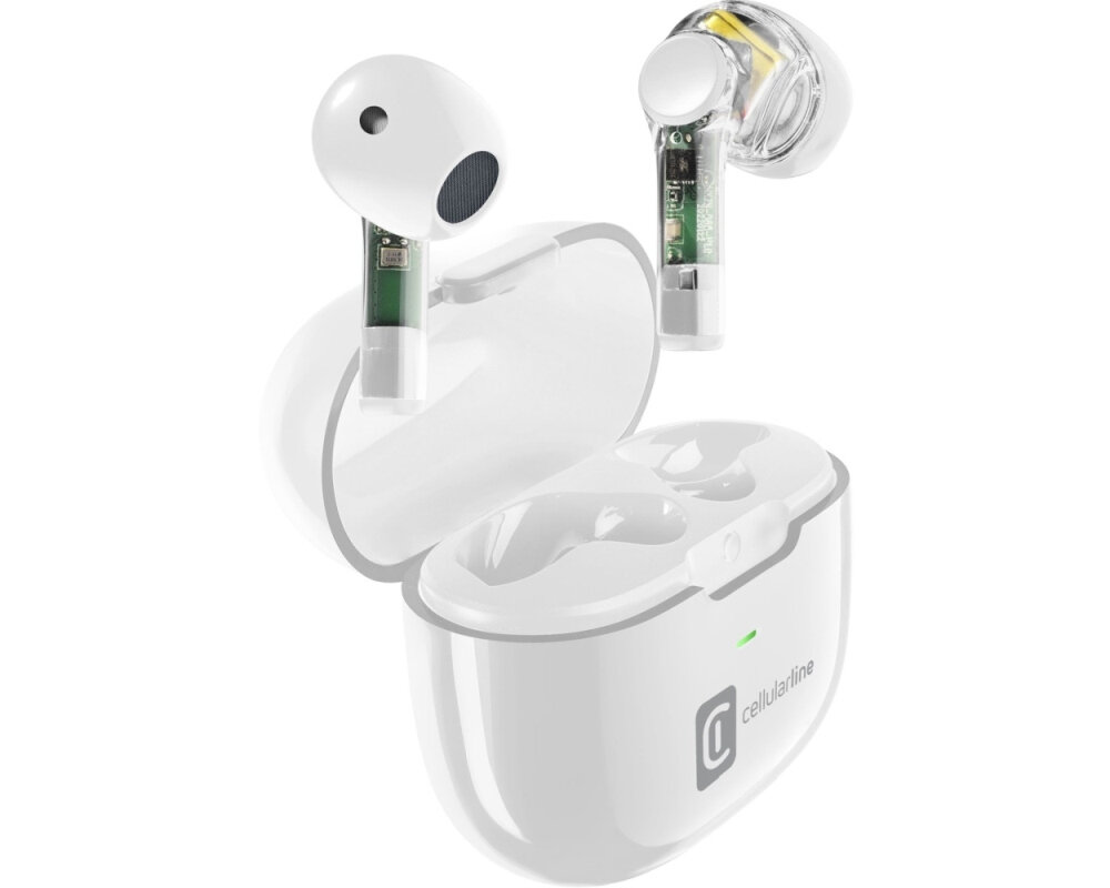 Słuchawki douszne CELLULARLINE Fine niezwykła swoboda, wydajna bateria, długotrwałe odtwarzanie, mobilność, przenośne etui