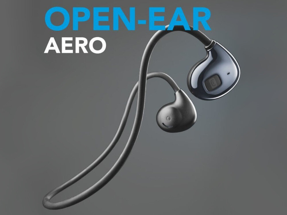 Słuchawki nauszne CELLULARLINE Areo Open-ear rozmowy wyraźne i klarowne zintegrowany mikrofon