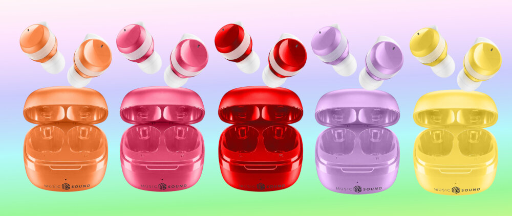 Słuchawki dokanałowe CELLULARLINE Flow świetny wygląd kompaktowa konstrukcja mnóstwo kolorów stylowy dodatek niepowtarzalny charakter