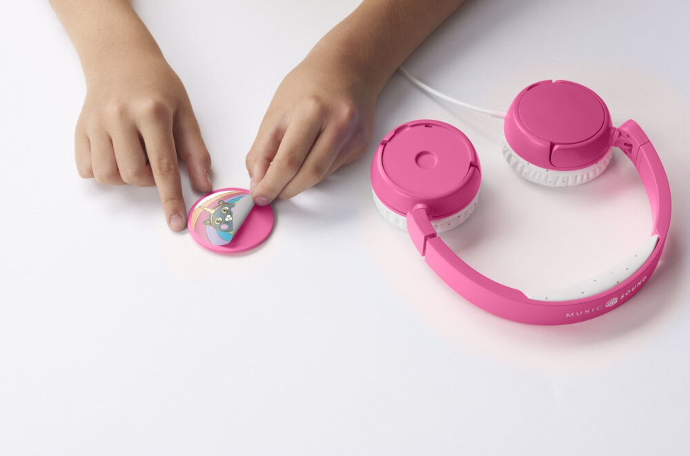 Słuchawki nauszne CELLULARLINE Play patch miękkich nausznikach regulowanym pałąku przyjemne dostosowane do indywidualnych potrzeb