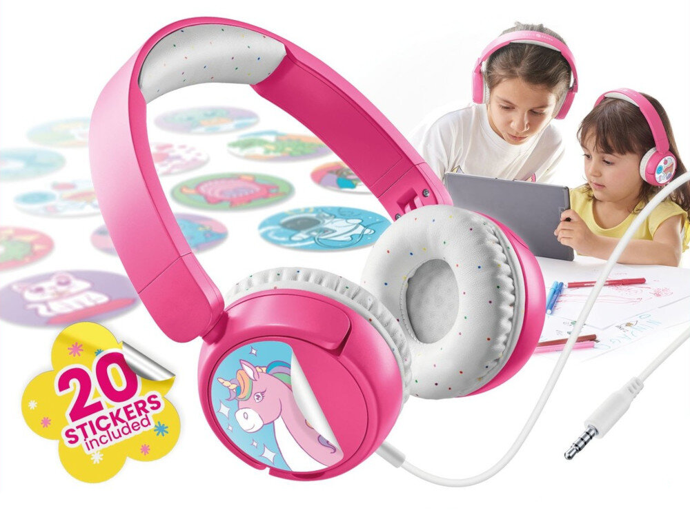 Słuchawki nauszne CELLULARLINE Play patch podróży, nauki w domu czy podczas rozrywki w grach wsparcia edukacyjnego