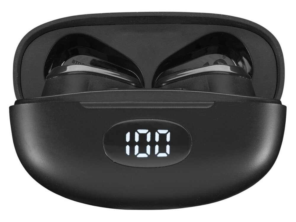 Słuchawki dokanałowe CELLULARLINE Dot wyświetlacz LED źródło informacji procent naładowania etui