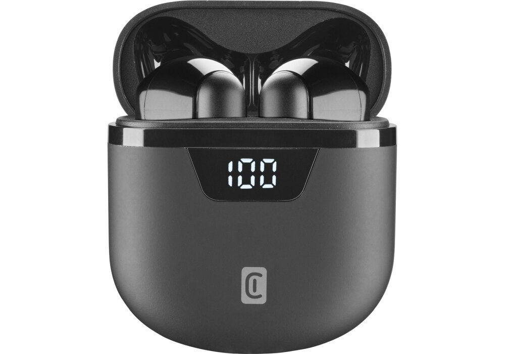 Słuchawki douszne CELLULARLINE Seek Pro błyskawiczne ładowanie zero przerw superszybki czas ładowania LED-owy wyświetlacz gotowość