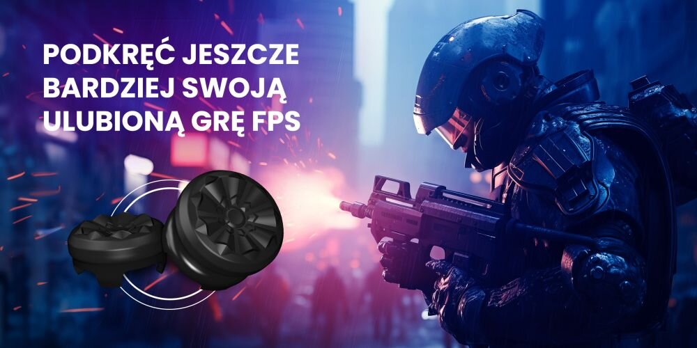Nakładki na analogi KONTROLFREEK Galaxy Black Kit do padów Xbox X/S / One manewrowanie