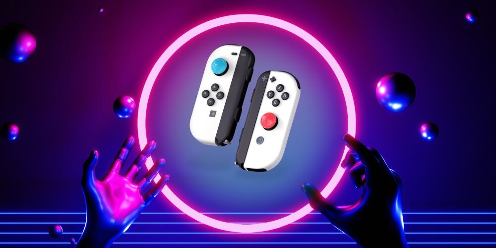 Nakładki na analogi KONTROLFREEK No-Slip do Switch Joy-Con jakość materiały
