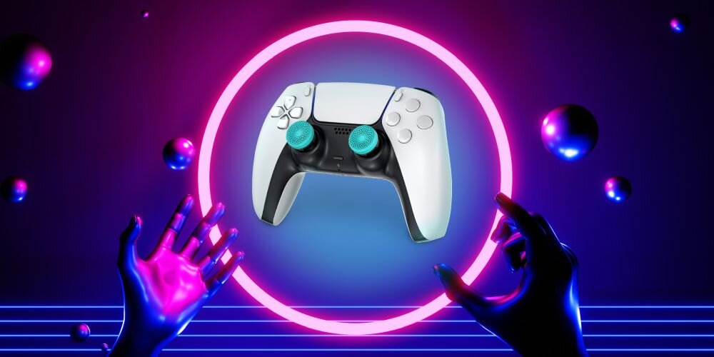 Nakładki na analogi KONTROLFREEK Lotus Edition do padów PS5/PS4 jakość materiały