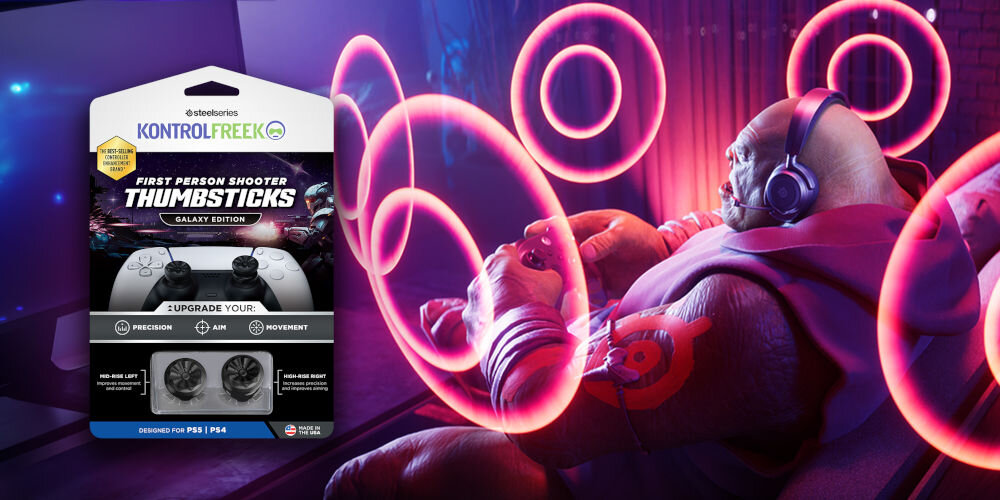 Nakładki na analogi KONTROLFREEK Aim Boost KIT do padów konsola PS5/PS4 elementy zestaw