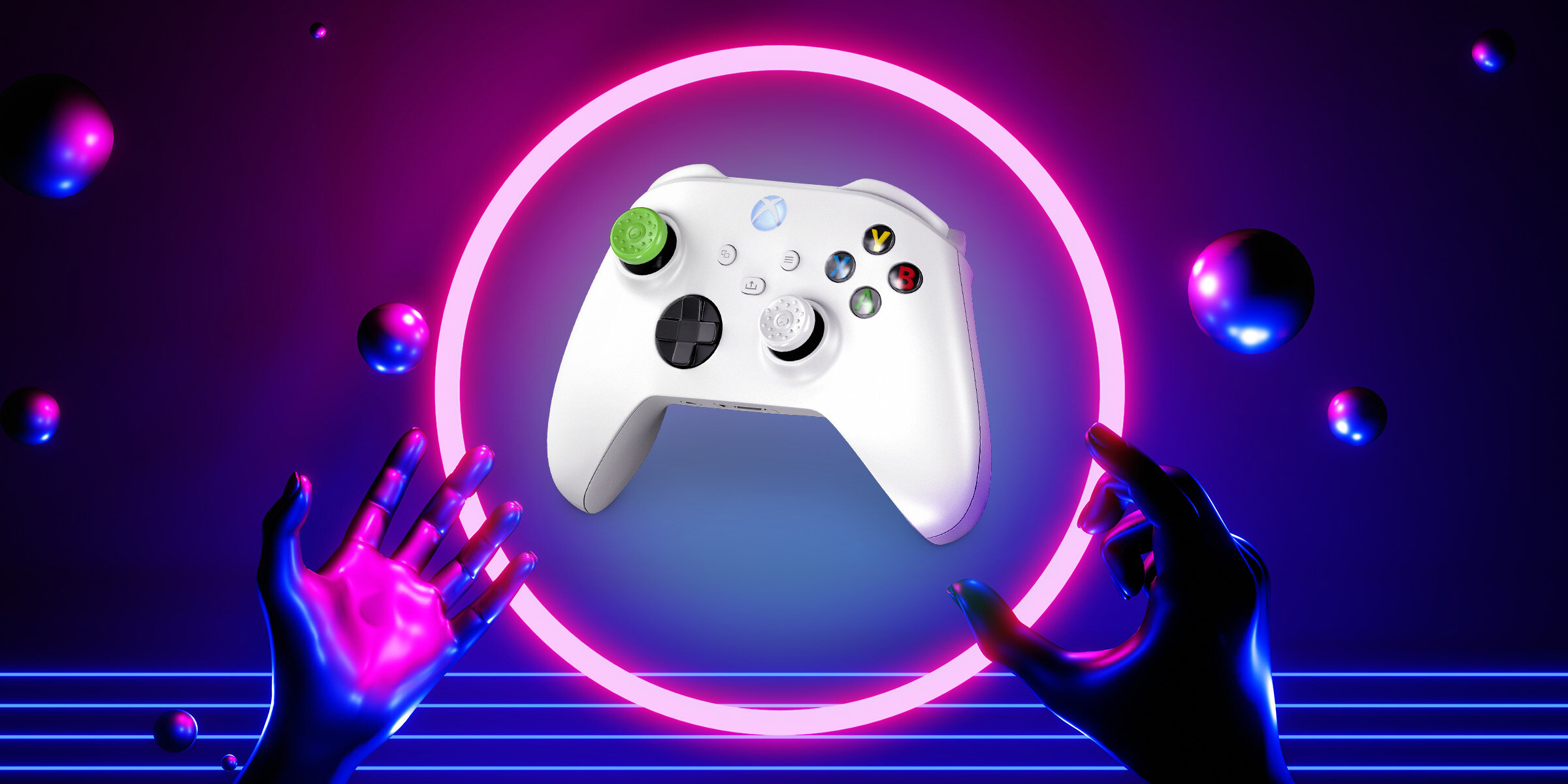 Nakładki na analogi KONTROLFREEK No-Slip do padów Xbox One/Xbox S/X jakość materiały