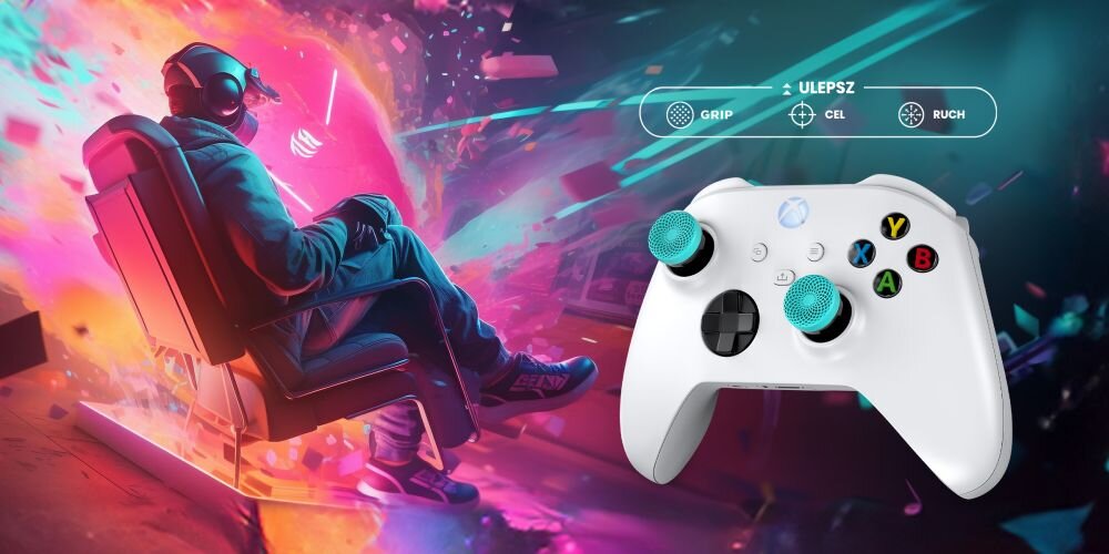 Nakładki na analogi KONTROLFREEK Lotus Edition Kit do padów Xbox One/Xbox X/S poprawienie chwytu