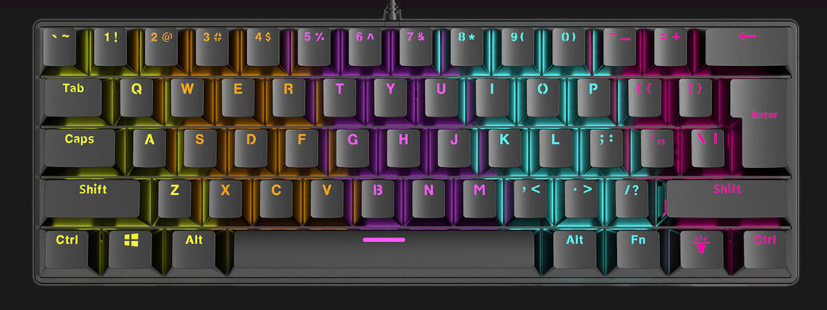 Klawiatura RAMPAGE PLOWER K60 Anti-ghosting