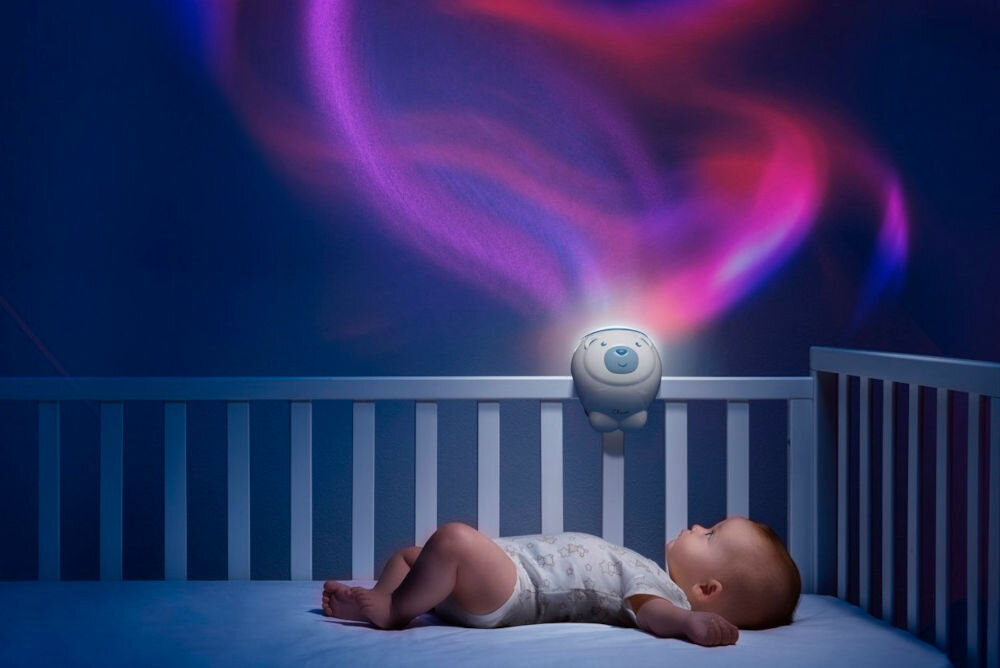  Projektor CHICCO FD Miś Polarny 00011558200000 Niebieski urocza zabawka funkcjonalne narzędzie wieczorne wyciszenie dziecka piękne efekty świetlne kojąca muzyka dźwięki natury relaks zdrowe zasypianie łatwa obsługa możliwość montażu różne konfiguracje idealny towarzysz maluszka spokojne zaśnięcie cudowne sny 